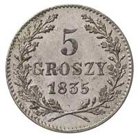 5 groszy 1835, Wiedeń, Plage 296, wyśmienity stan zachowania