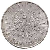 5 złotych 1936, Warszawa, Józef Piłsudski, Parchimowicz 118 c, bardzo ładnie zachowany egzemplarz