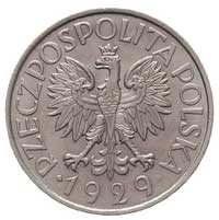 1 złoty 1929, Warszawa, Parchimowicz 108, bardzo ładny egzemplarz, rzadki w tym stanie zachowania