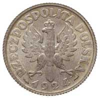 1 złoty 1924, Paryż, Parchimowicz 107 a, ładnie zachowana moneta z delikatną patyną