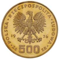 komplet monet 500 złotych 1976, Warszawa, Tadeus