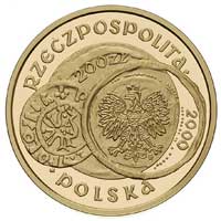 200 złotych 2000, Warszawa, 1.000-lecie zjazdu w Gnieźnie, Parchimowicz 827, nakład 1250 sztuk, zł..