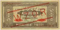 50.000 marek polskich 10.10.1922, A1234500 / A67