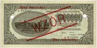 1.000.000 marek polskich 30.08.1923, seria K 012345, K 678900, WZÓR, dwukrotnie perforowany, Miłcz..