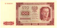 100 złotych 1.07.1948, seria O, Miłczak 139a