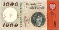 1000 złotych 29.10.1965, seria A 0000000, SPECIMEN, Miłczak 141b