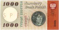 1000 złotych 29.10.1965, seria A 0000000, SPECIM