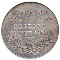 medal pamiątkowy autorstwa Holzhaeussera około 1770 , Aw: Popiersie króla w prawo i napis, Rw: Nap..