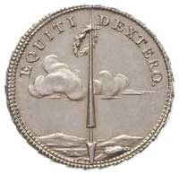 medal autorstwa Holzhaeussera EQUITI DEXTERO 1775, Aw: Monogram królewski w wieńcu oliwnym, Rw: Ko..