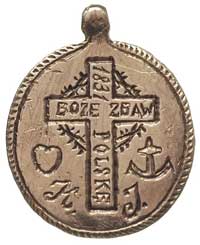 Powstanie Listopadowe- medalion dwustronnie graw