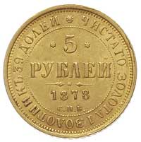5 rubli 1878, Petersburg, Fr. 163, Bitkin 27, zł
