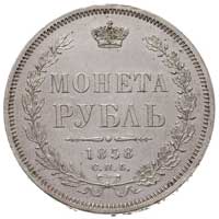 rubel 1858, Petersburg, Bitkin 48, ładny egzemplarz