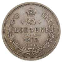 25 kopiejek 1877, Petersburg, Bitkin 154
