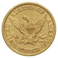 5 dolarów 1856, Filadelfia, Fr. 138, złoto 8.30 