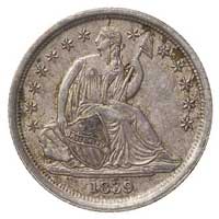 10 centów 1839, Filadelfia, typ \Siedząca Liberty, Yeoman str. 124