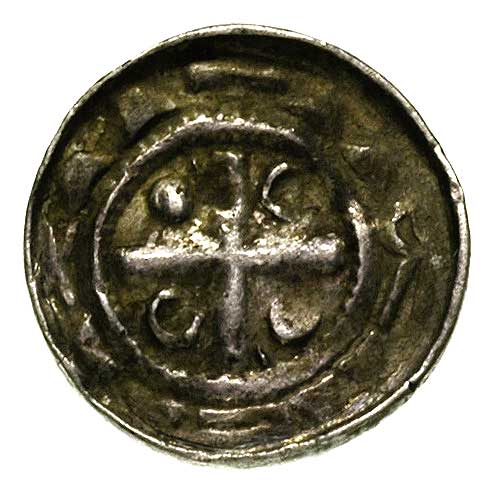 denar krzyżowy XI w, Aw: Krzyż prosty, Rw: Krzyż kawalerski, CNP 843, 0.88 g bardzo ładnie wybity i dobrze zachowany