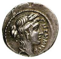 C. Memmius C.f. 56 pne, denar, Aw: Głowa Ceres, przed nią napis C.MEMMI.C.F, Rw: Trofea, poniżej k..