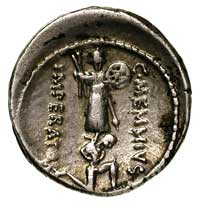 C. Memmius C.f. 56 pne, denar, Aw: Głowa Ceres, przed nią napis C.MEMMI.C.F, Rw: Trofea, poniżej k..