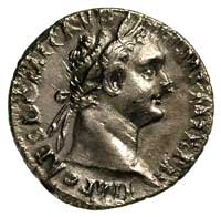 Domicjan 81-96, denar, Aw: Głowa cesarza w wieńcu laurowym w prawo, Rw: Stojąca Minerwa, w otoku n..