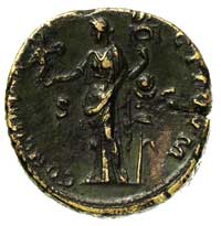 Antoninus Pius 138-161, sestercja, Aw: Głowa ces