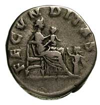 Lucilla - córka Marka Aureliusza, denar, Aw: Pop