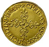 ecu d’or 1578, La Rochelle, Duplessy 1121 A, Fr. 386, złoto 3.34 g, wyszukany egzemplarz
