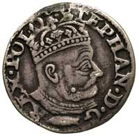 trojak 1580, Olkusz, odmiana z herbem Glaubicz po obu stronach monety, H-Cz.-, Gum. 700 R, T. 80, ..