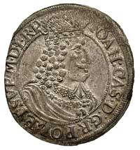 ort 1655, Toruń, T. 2, moneta wybita uszkodzonym stemplem, patyna