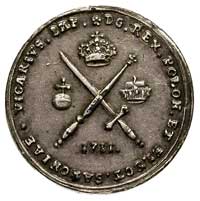odbitka w srebrze dukata wikariackiego 1711, Dre