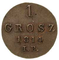 grosz 1814, Warszawa, Plage 74, ładnie zachowany