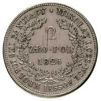 2 złote 1826, Warszawa, Plage 59, Bitkin 993 (R), justowane, rzadkie