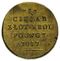 ciężarek 50 złotówki 1817, Warszawa, Plage 289, 
