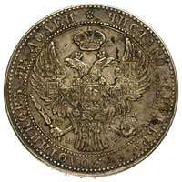 1 1/2 rubla = 10 złotych 1837, Warszawa, duże cyfry daty, Plage 333, Bitkin 1133, ładny egzemplarz..