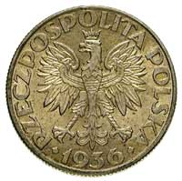 5 złotych 1936, Warszawa, Żaglowiec, Parchimowicz 119, delikatna patyna