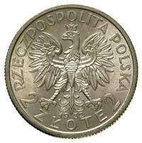 2 złote 1932, Warszawa, Głowa Kobiety, Parchimowicz 110 a, wyśmienity egzemplarz