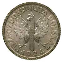 1 złoty 1924, Paryż, Parchimowicz 107 a, niewielkie rysy na rewersie