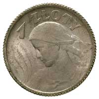 1 złoty 1924, Paryż, Parchimowicz 107 a, niewielkie rysy na rewersie
