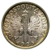1 złoty 1925, Londyn, Parchimowicz 107 b, egzemplarz okazowy z delikatną patyną
