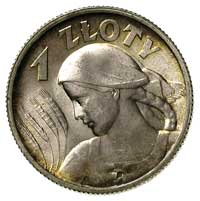 1 złoty 1925, Londyn, Parchimowicz 107 b, egzemplarz okazowy z delikatną patyną