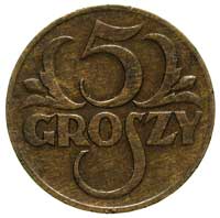 5 groszy 1934, Warszawa, Parchimowicz 103 f, rza