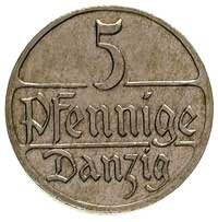5 fenigów 1923, Berlin, Parchimowicz 55 c, wybite stemplem lustrzanym, ładne i rzadkie
