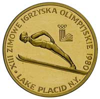 2.000 złotych 1980, Warszawa, Zimowe Igrzyska Olimpijskie Lake Placid, złoto 8.04 g, Parchimowicz ..