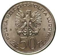 50 złotych 1979, Warszawa, Mieszko I, Parchimowicz 257, moneta wybita niecentrycznie