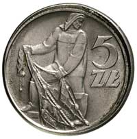 5 złotych 1960, Warszawa, Parchimowicz 220 c, moneta wybita niecentrycznie