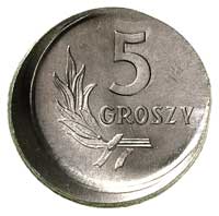 5 groszy 1960, Warszawa, Parchimowicz 204 c, niecentrycznie wybite
