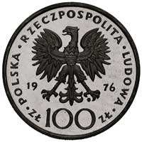100 złotych 1976, Tadeusz Kościuszko, PRÓBA, Parchimowicz P-363 b, wybito 20 sztuk srebro 16.71 g,..