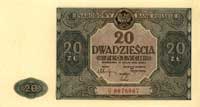 20 złotych 15.05.1946, seria G, Miłczak 127b, ma
