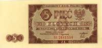 5 złotych 1.07.1948, seria BA, Miłczak 135c