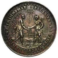 rozejm w Sztumskiej Wsi - medal autorstwa Sebastiana Dadlera i Jana Höhna sen. 1635 r., Aw: Dwie a..