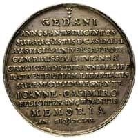 medal Jana Höhna sen., wybity w 1654 r. z okazji 200-lecia przyłączenia Prus Królewskich do Polski..